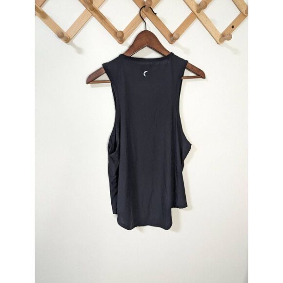 Zyia Active Black Ribbed Lightweight Athletic Tank Top - Size L - Picture 3 of 4